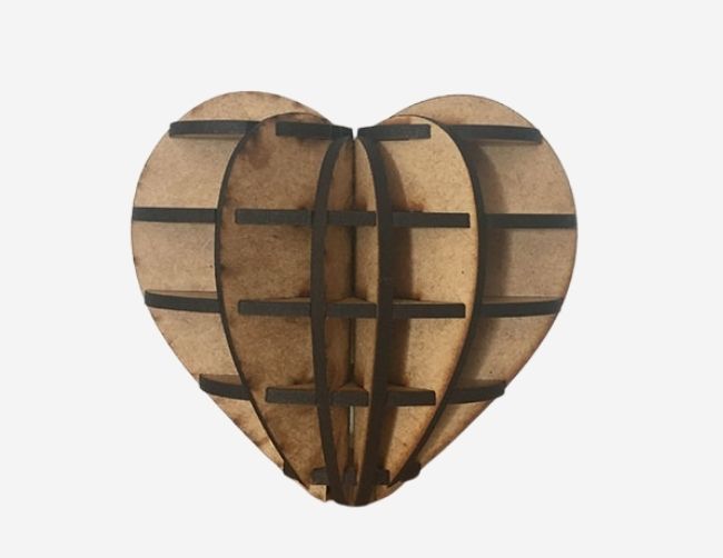 3D Heart Table Decoration