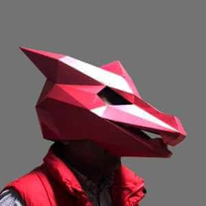 Máscara de Dragón Rojo